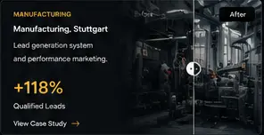 Manufacturing transformation